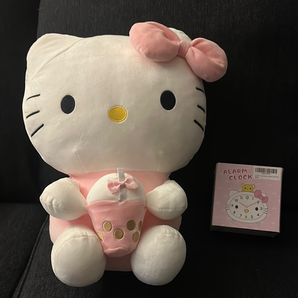 Kitty Plush and Alarm Clock